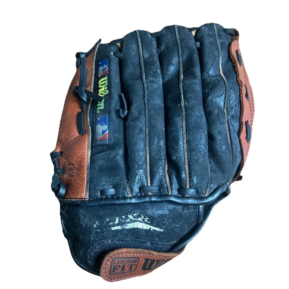 Wilson MLB Custom Fit Top Grain Steerhide A2476 RHT Glove Brown Black Size 12.5